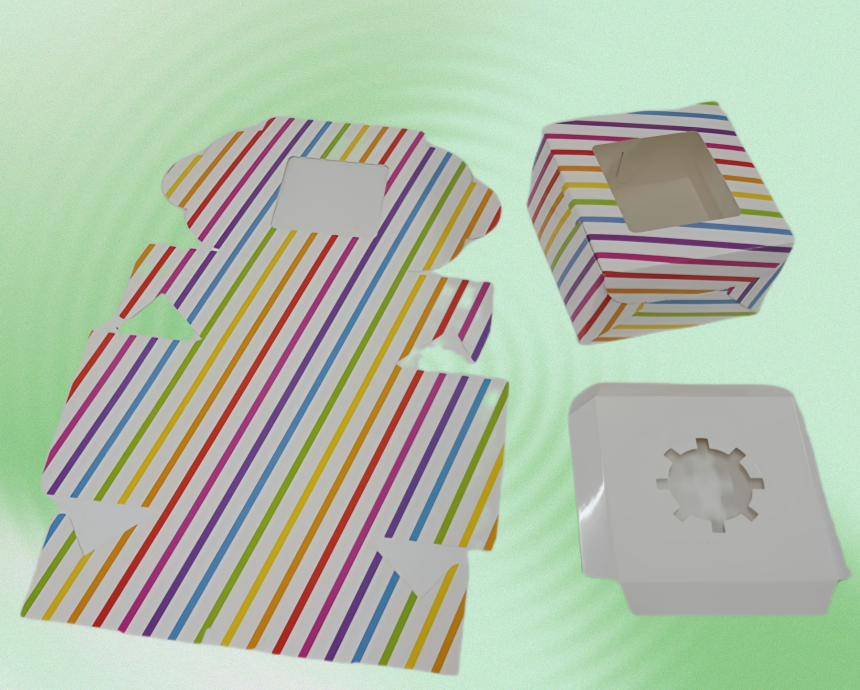 Cupcake Paper Boxes With Window